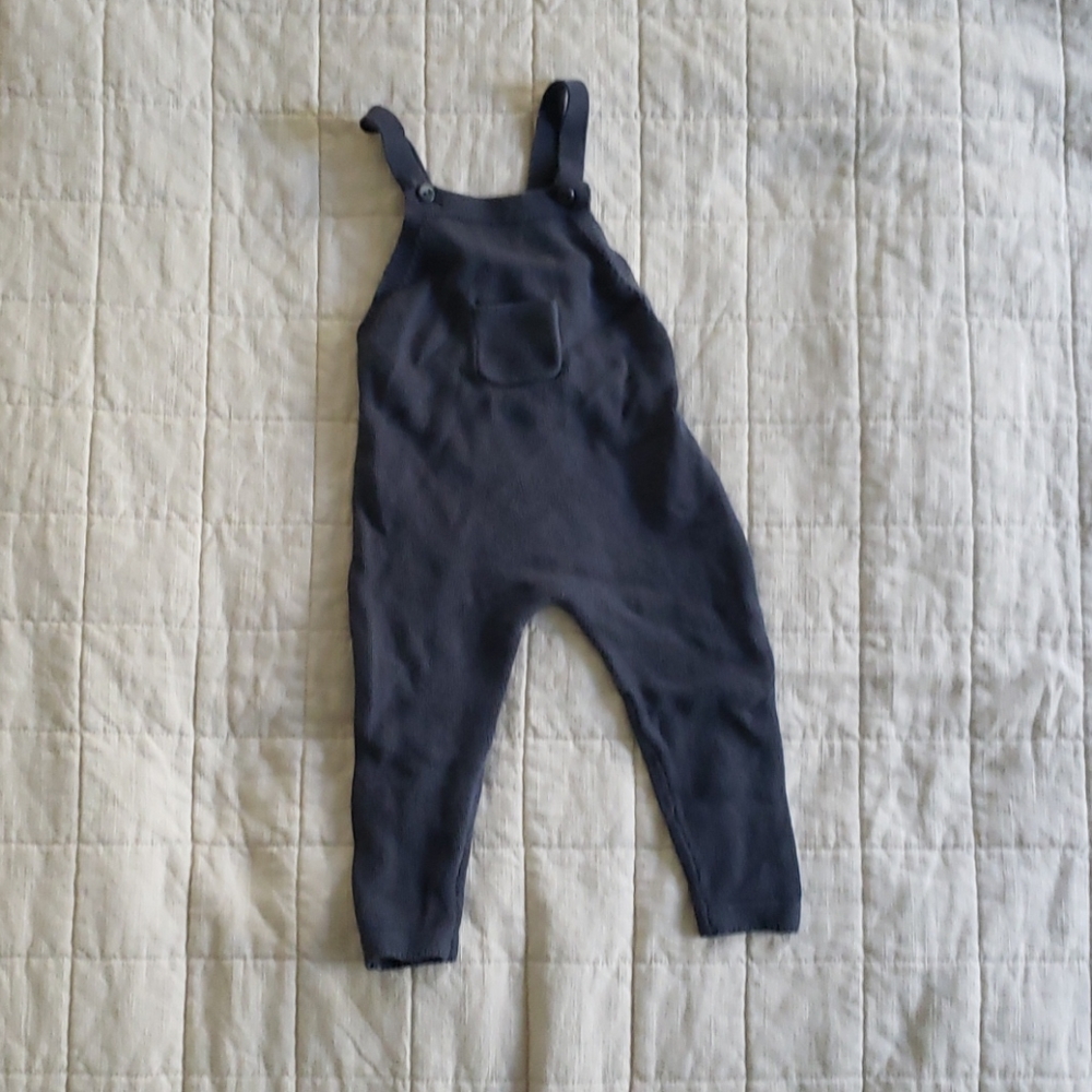 Zara baby knitted baby overalls
